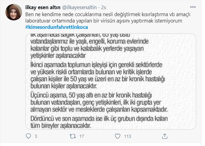 Vatandaşın, Koca'ya öfkesi dinmiyor: "Benim bedenim, aşı olmayacağım!" 2