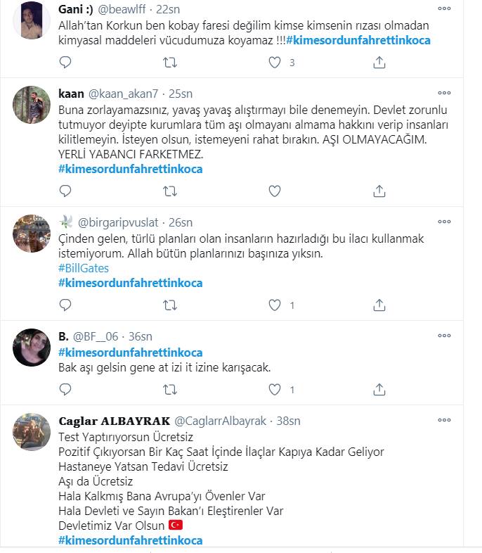 Vatandaşın, Koca'ya öfkesi dinmiyor: "Benim bedenim, aşı olmayacağım!" 27