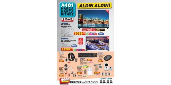 3 Aralık A 101 Katalogu
