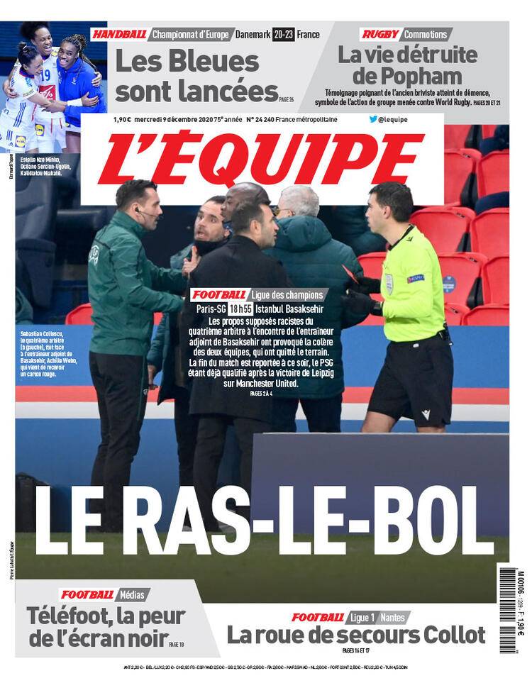 Dünya basını PSG - Başakşehir maçının ırkçı dördüncü hakemini böyle gördü 10