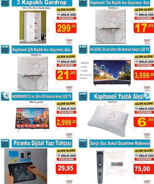 Bim, Şok, A101 ürün kataloğu yayınlandı: 11 - 18 Aralık 2020 13