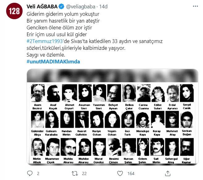 Siyasi ve ünlü isimlerden "Madımak" mesajları 11