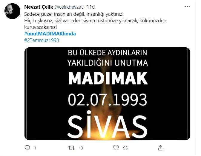 Siyasi ve ünlü isimlerden "Madımak" mesajları 2
