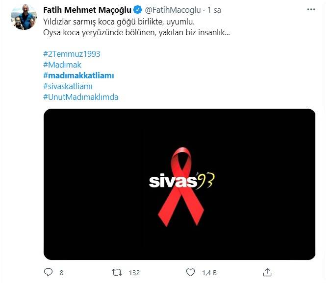 Siyasi ve ünlü isimlerden "Madımak" mesajları 3