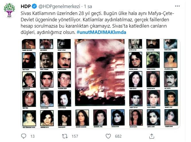 Siyasi ve ünlü isimlerden "Madımak" mesajları 5
