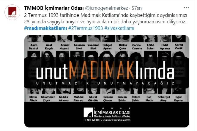 Siyasi ve ünlü isimlerden "Madımak" mesajları 7