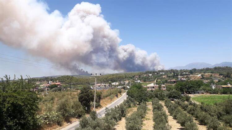 Alevler içinde kalan Manavgat'tan yürek burkan kareler... 1