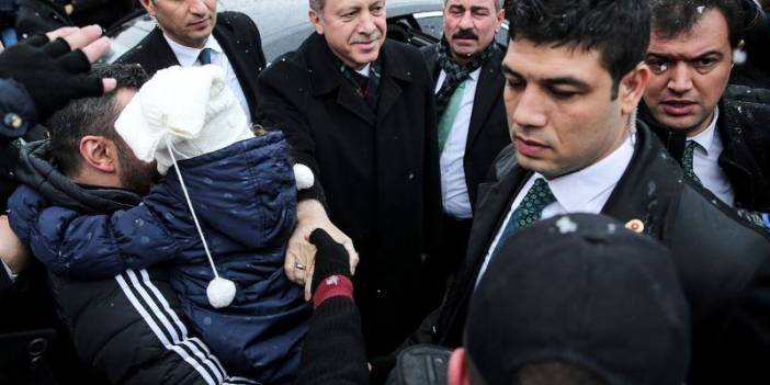 Cumhurbaşkanı Erdoğan'dan yoğun kar altında açılış