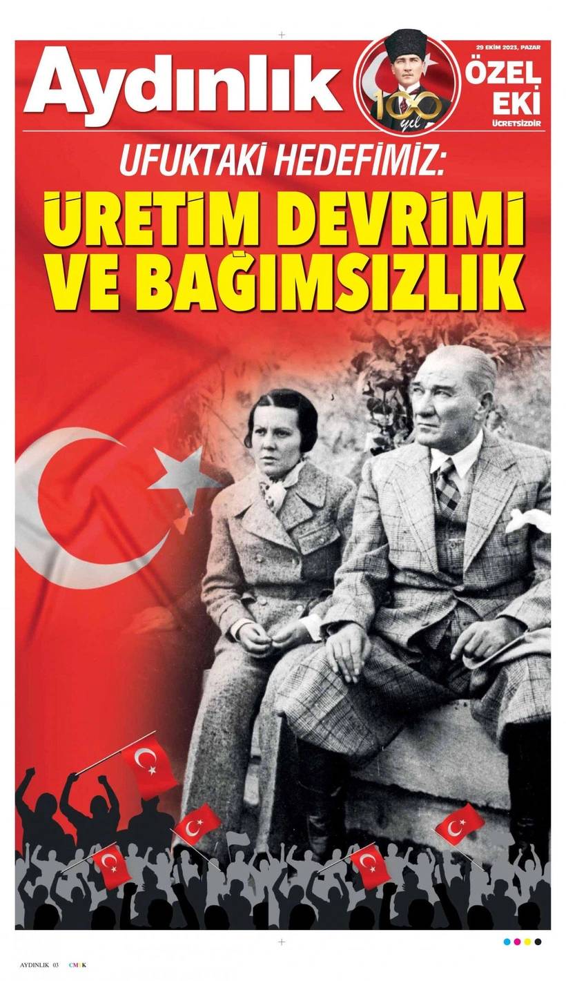 Cumhuriyet'in 100. yılında gazete manşetleri 4