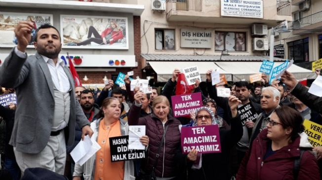 Bayraklı'da pazaryeri esnafından Karabağ'a tepki