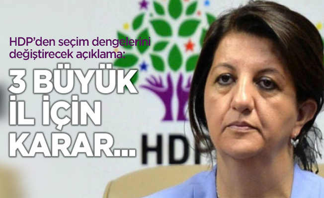 HDP'den dengeleri değiştirecek çıkış!