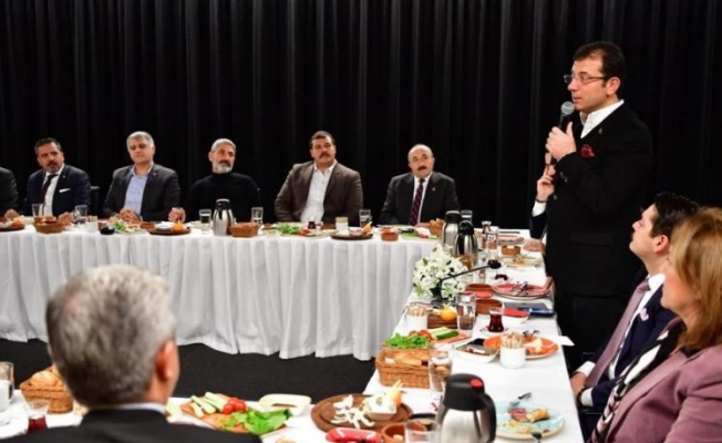 İmamoğlu ilçe başkanlarıyla buluştu
