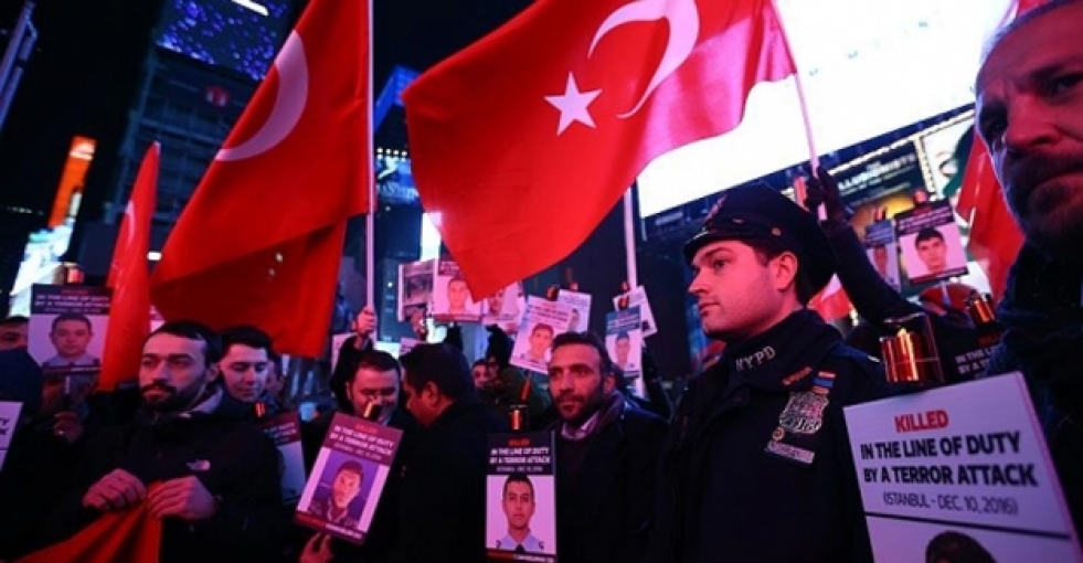 New York Polisi Beşiktaş saldırısı şehitlerini andı
