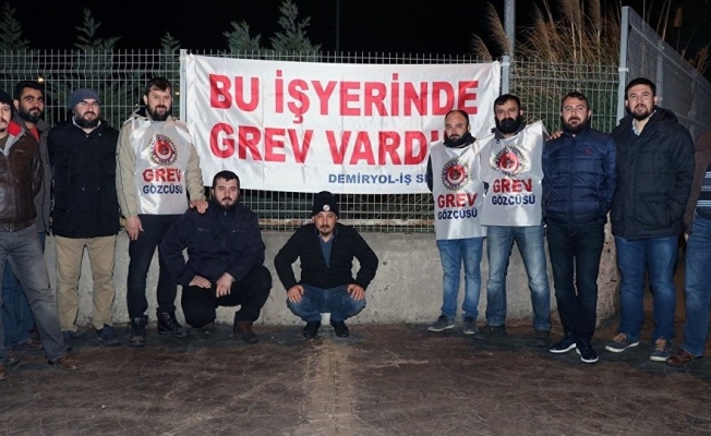 İzban'da grev başladı