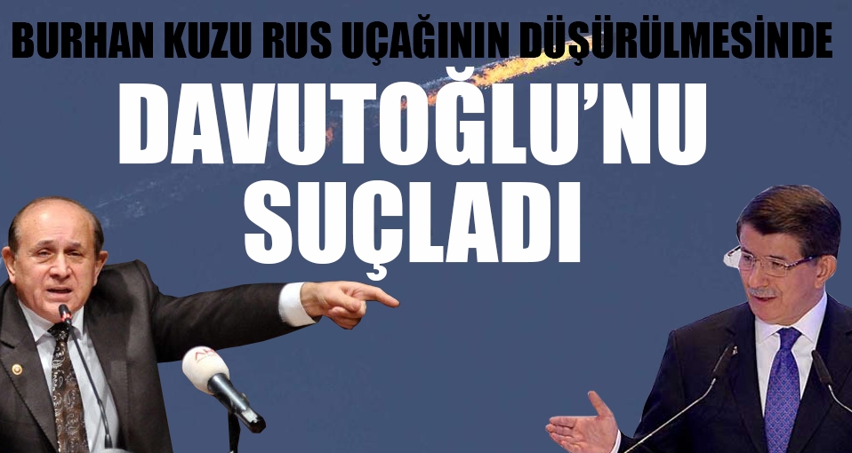 'Düşürülen Rus uçağı' krizinde Davutoğlu'nu suçladı