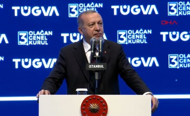 Erdoğan TÜGVA Genel Kurulu'nda
