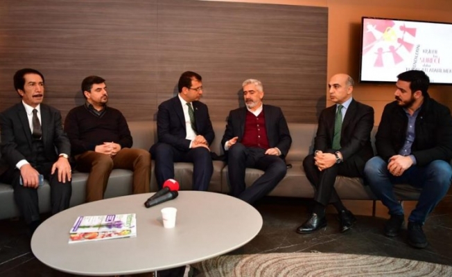 İmamoğlu'ndan Galip Ensarioğlu'na geçmiş olsun ziyareti