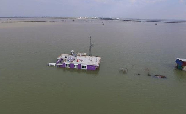 Baraj kapakları açılınca ova bu hale geldi
