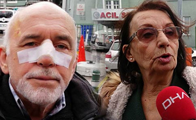 Özel halk otobüsü şoförü, yaşlı kadına tokat attı, eşinin burnunu kırdı