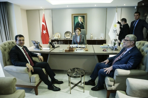İmamoğlu'ndan Akşener'e ziyaret