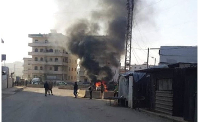Afrin'de ÖSO'culara bombalı saldırı