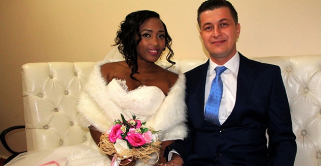 Ruanda'dan Zonguldak'a gelin geldi