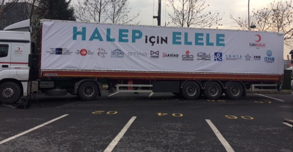 Tekstil ve hazırgiyim sektörü 'Halep İçin Elele' verdi