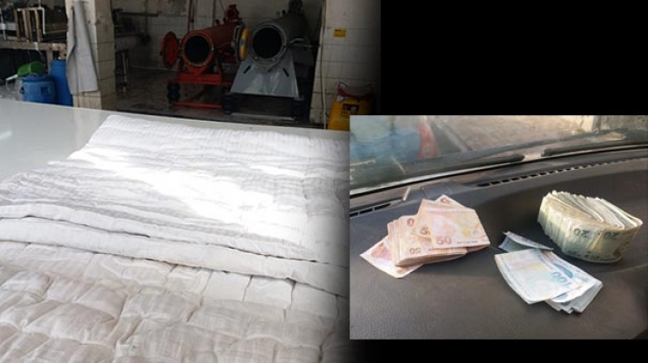 Yıkamaya verilen yorganın içinden deste deste para çıktı