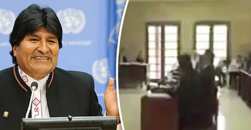 Morales, UCM salonunda porno izlerken yakalandı