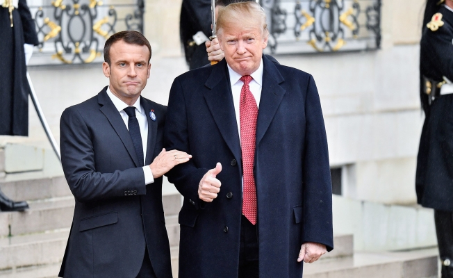 Macron ABD'nin Suriye'de asker bırakmasından memnun