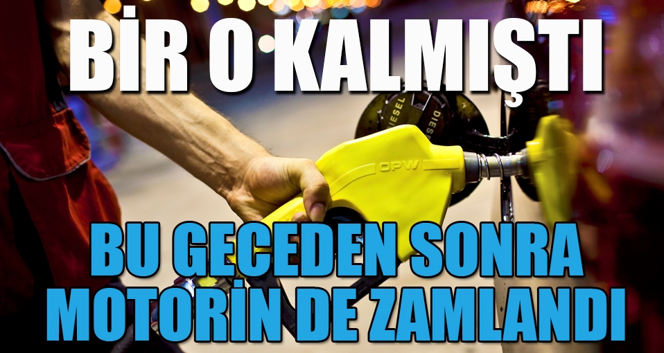Motorine de zam geldi; İşte İstanbul ve Ankara fiyatları