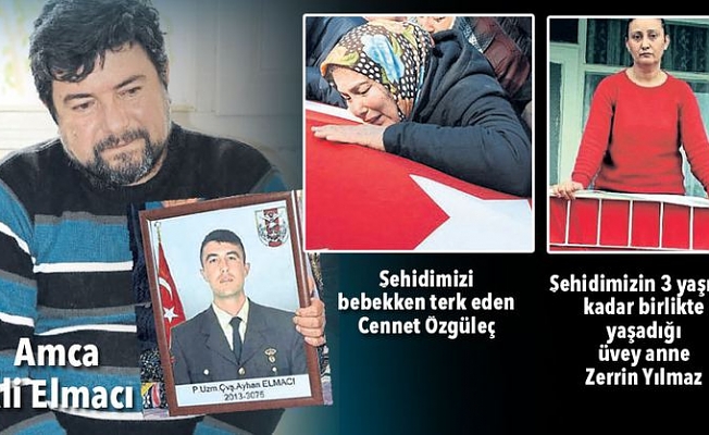 Şehidin tazminatı için anne ve baba birbirine girdi