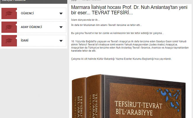 Türkçe Tevrat, Akit'i kızdırdı: Bir bu eksikti