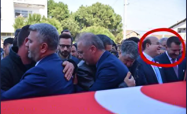 AKP'li adaydan şehit cenazesine saygısızlık!