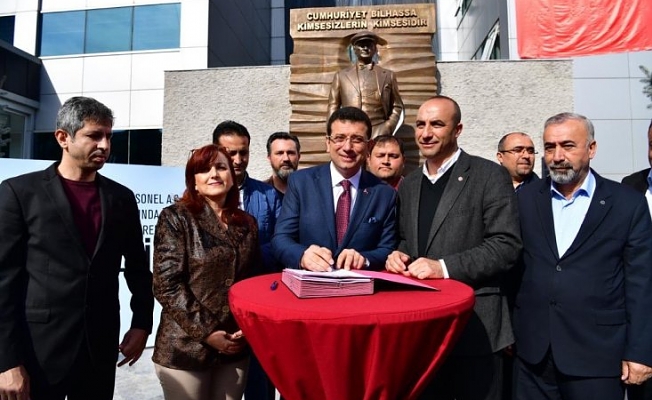 Beylikdüzü Belediyesi'nde DİSK Genel İş toplu sözleşmesi imzalandı