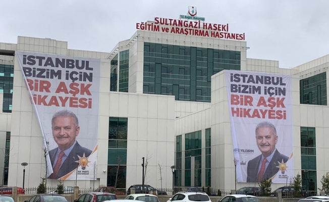 Hastaneye asılan pankartlarla ilgili flaş gelişme!