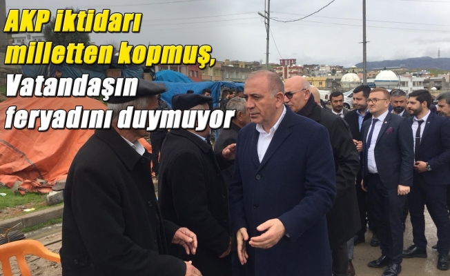 Gürsel Tekin: AKP düzeninde millet ağlarken saray gülüyor