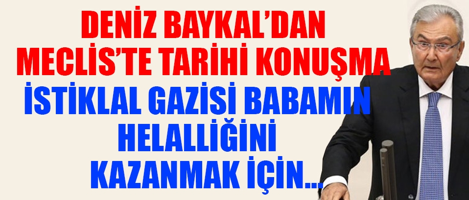 Deniz Baykal Bu bir sipariş projedir