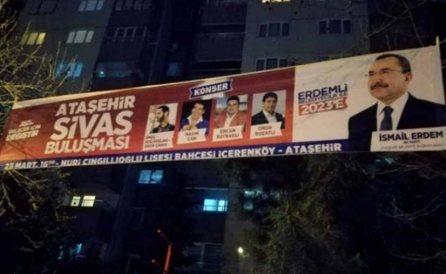 AKP adayından okulda 'AKP' propagandası