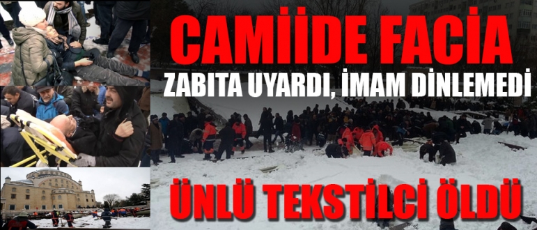 Ataköy Camii'nde tente çöktü: Ölü ve yaralılar var