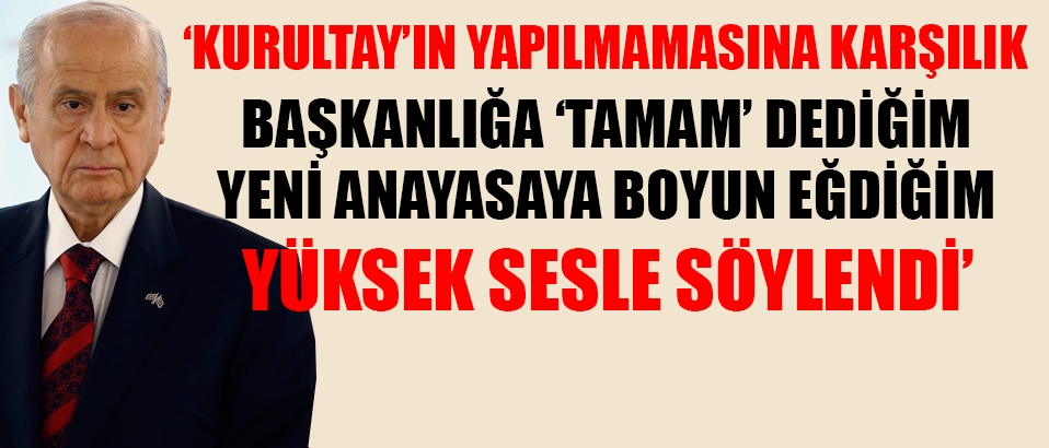 Bahçeli'nin o sözleri yine gündem oldu