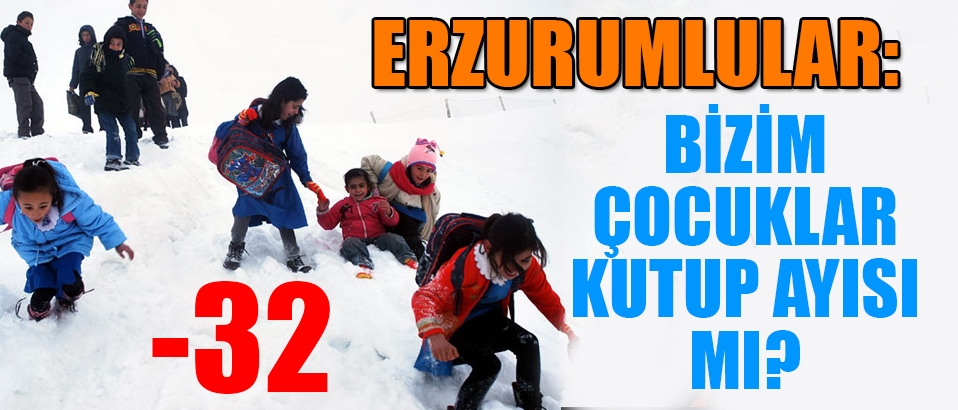 Erzurum'luların isyanı: Bizim çocuklar kutup ayısı mı?