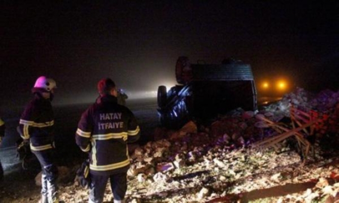 Hatay'da askeri araç devrildi: 5 yaralı