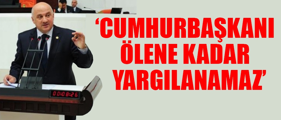 'Cumhurbaşkanı ölene kadar yargılanmaz deyin, kurtulun'