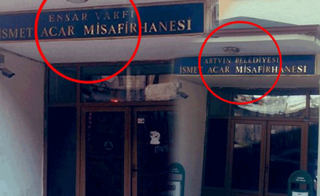 Artvin Belediye Misafirhanesi, Ensar'dan kurtarıldı!