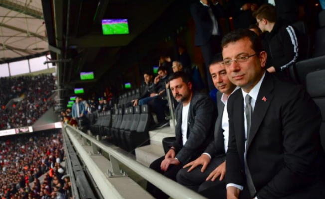 Ekrem İmamoğlu, Beşiktaş tribünlerinde