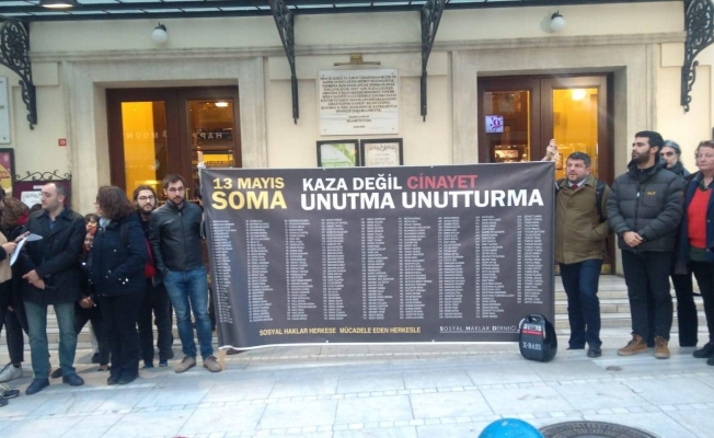 Soma Katliamı’nın faili için verilen karar Kadıköy’de protesto edildi