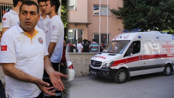 112 ekibi okulda saldırıya uğradı