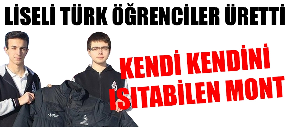 Lise öğrencileri, kendi kendini ısıtabilen mont üretti