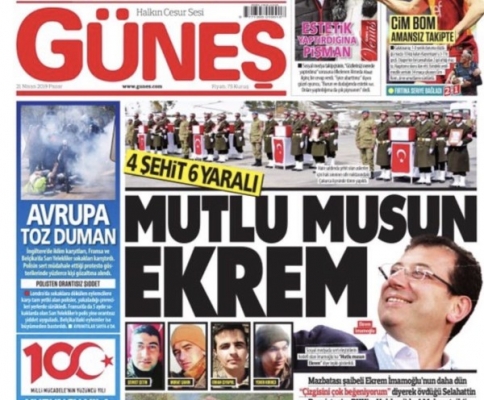 'Mutlu musun' Güneş gazetesi?